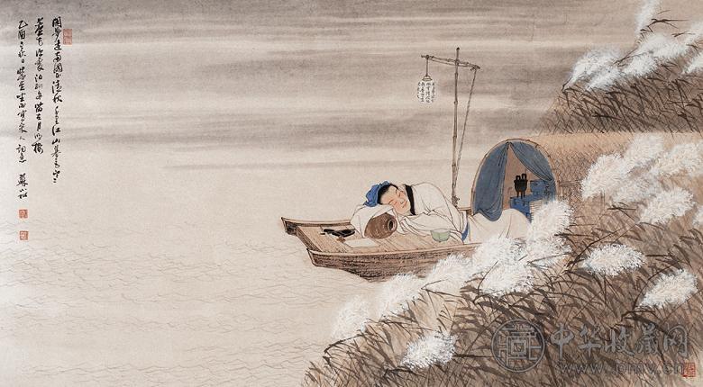 苏小松 2005年作 宋人词意图 镜心 设色纸本