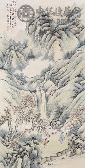 顾若波 山水 立轴 设色纸本