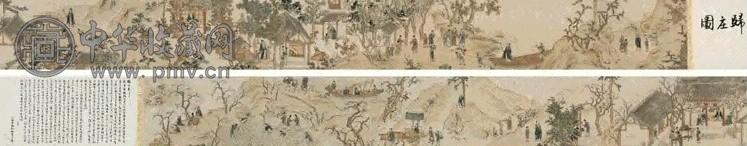 吴梅初 微刻归庄图 设色纸本