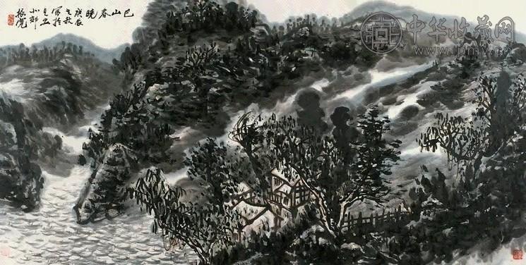 崔振宽 巴山春晓 镜心 设色纸本