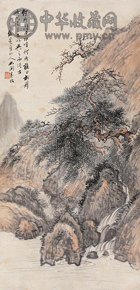 顾若波 山水 立轴 设色纸本