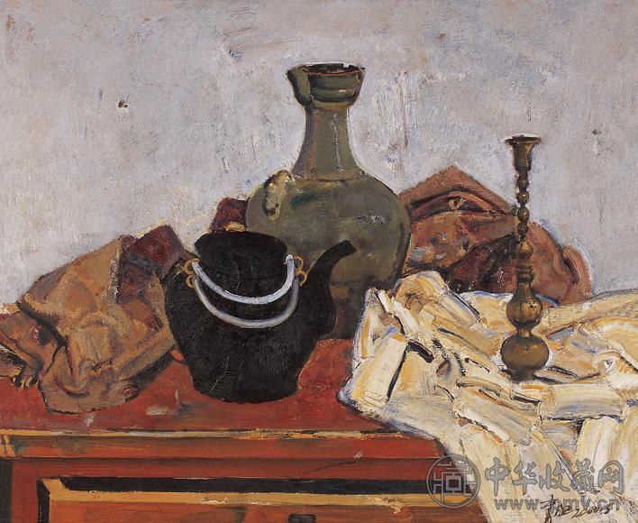 忻东旺 2000年作 静物 油彩 画布 框