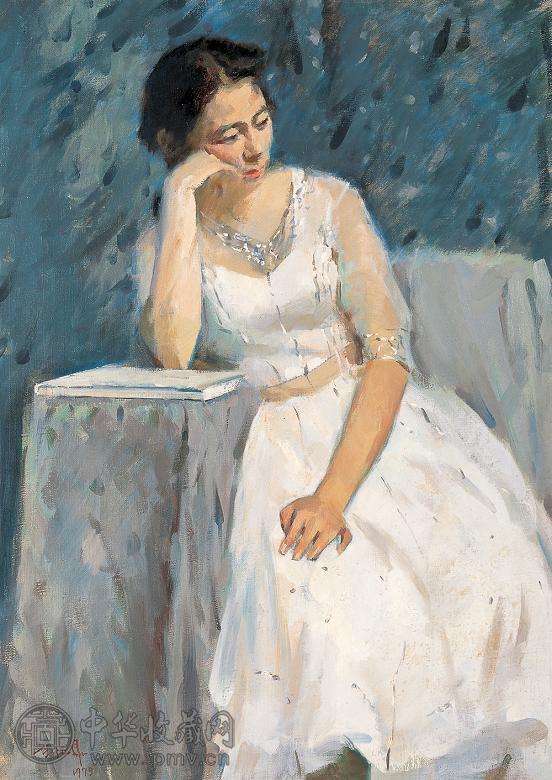 王征骅 1979年作 思 布面 油画