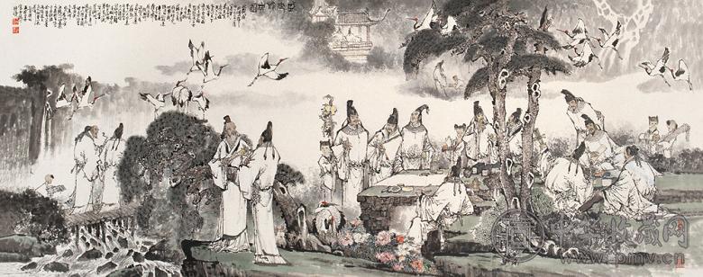 王宏喜 盛世修典图 镜心 设色纸本