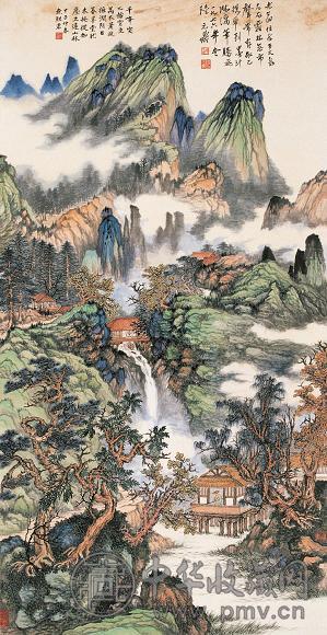 陆元鼎 丙辰(1976年)作 春回大地 镜心 设色纸本