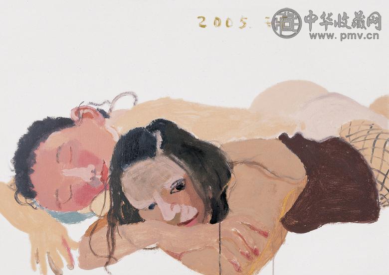 王玉平 2005年作 伏天儿 布面油画