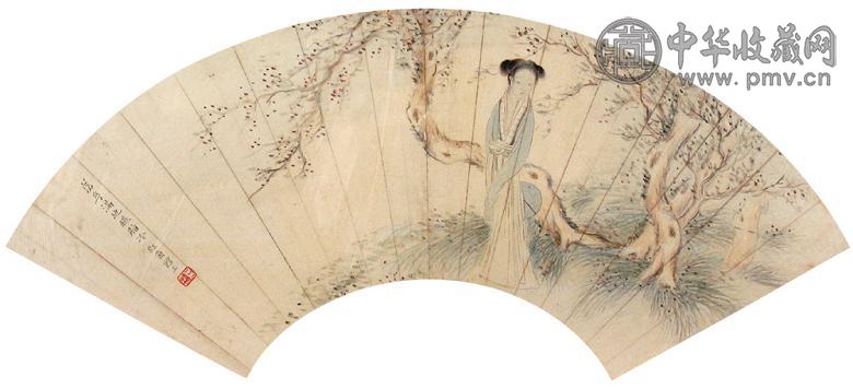 胡锡珪 仕女 镜心 设色纸本