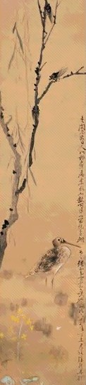 潘君诺等 丁未(1967年)作 鸣蝉图 屏轴 设色绢本