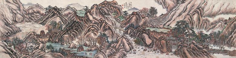 丁愚 秋山图 镜心 纸本