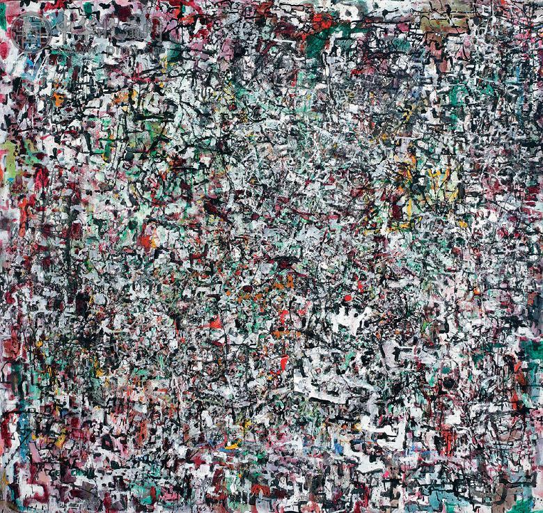 陈荫罴 变形文字 油彩 画布