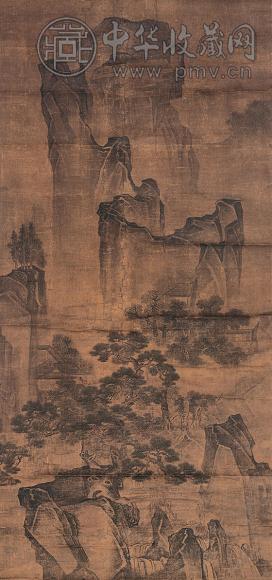 范宽(款) 万壑松风图 立轴 绢本