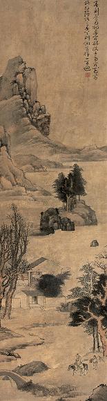 黄璧 山水 立轴 设色纸本