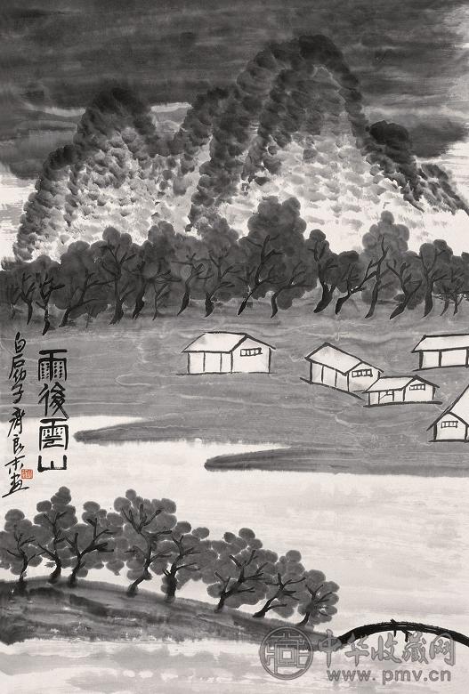 齐良末 雨后云山 立轴 水墨纸本