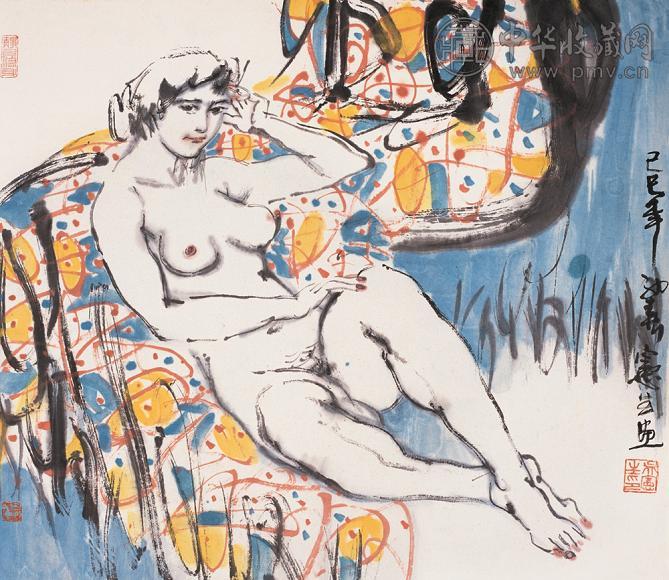 吴宪生 1989年作 少女 镜心 设色纸本