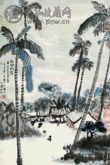 张之仁 版纳风情 镜心 设色