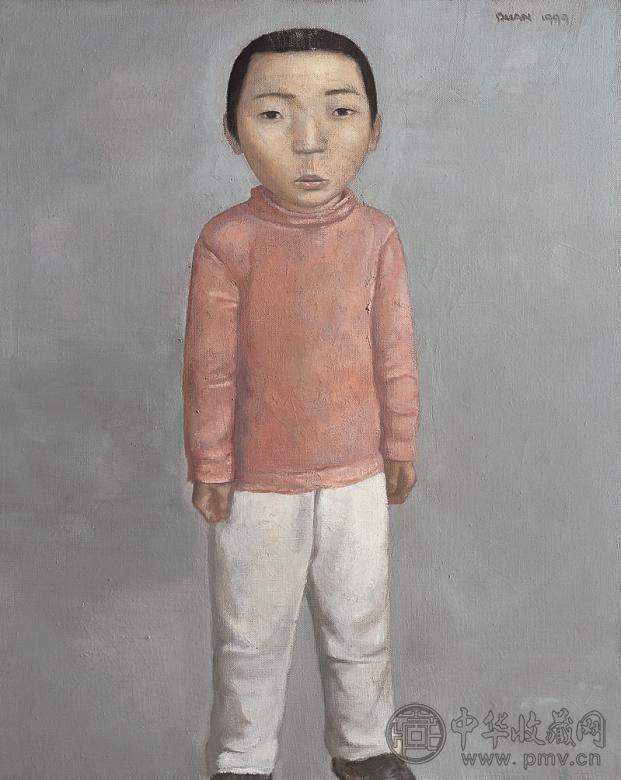 段建伟 1999年作 小孩 布面 油画