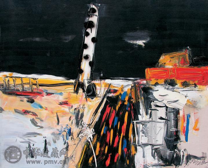 刘锋植 2003年作 夜 布面 油画