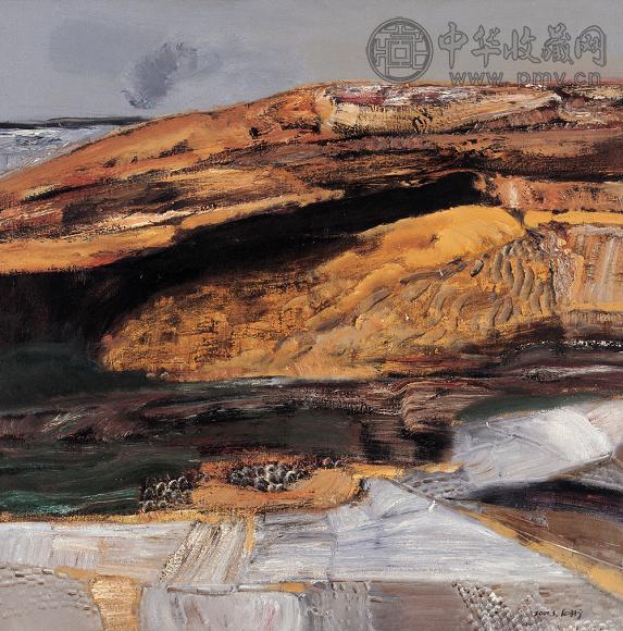 白羽平 2000年 山脊 布面油画