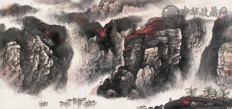 劳继雄 2005年作 楚江清晚图 镜心 设色纸本