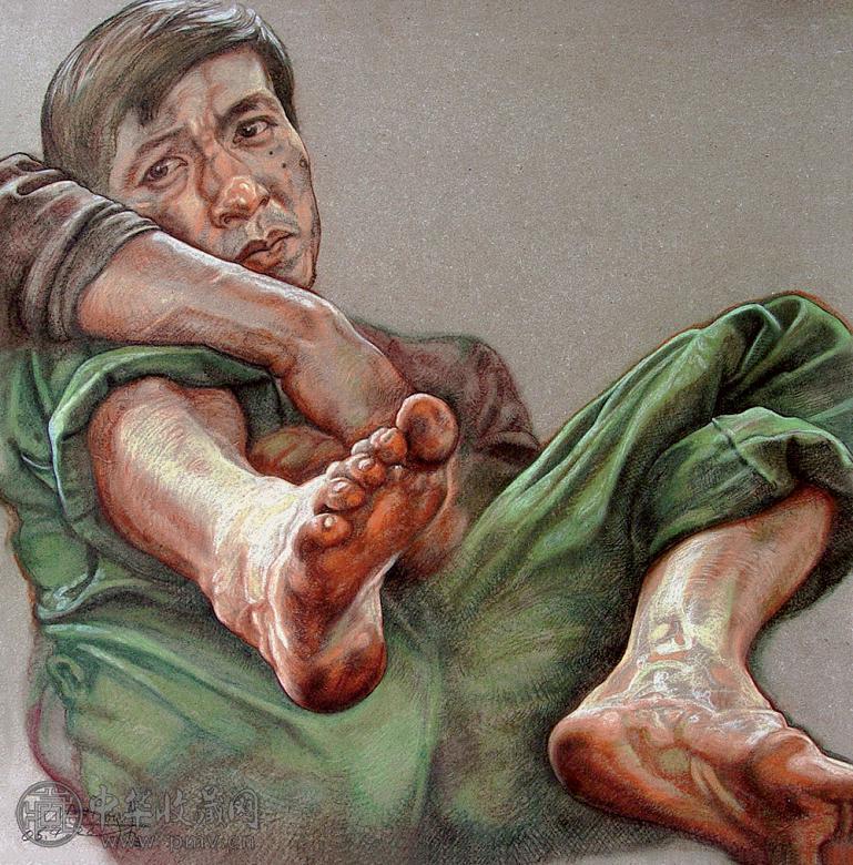 赵晓东 2006年作 无聊 色粉