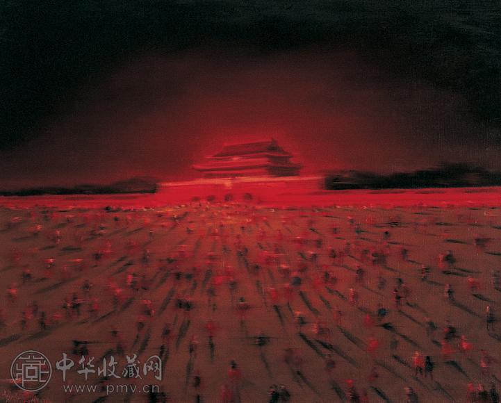 尹朝阳 2004年作 天安门 布面油画