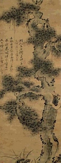 清初 金玥 松灵 轴