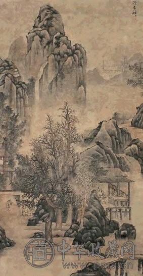 黄璧 山水 立轴 水墨纸本