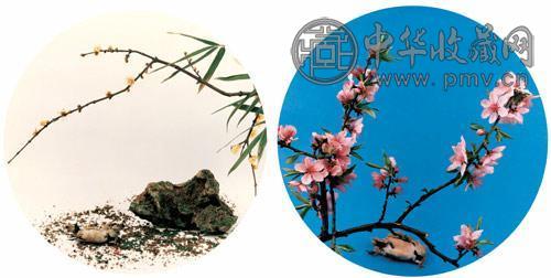 洪磊 仿马麟(宋)暗香疏影 仿碧桃图(宋)(2张1组)