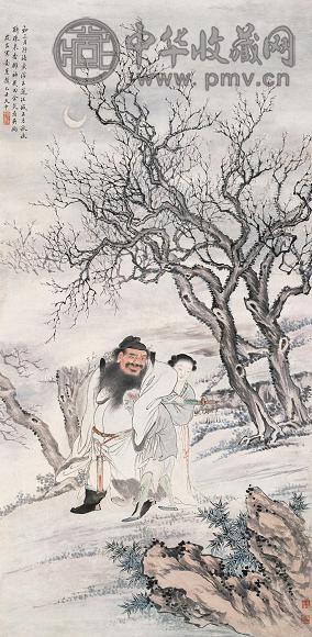 筱岩 钟馗嫁妹 立轴 纸本
