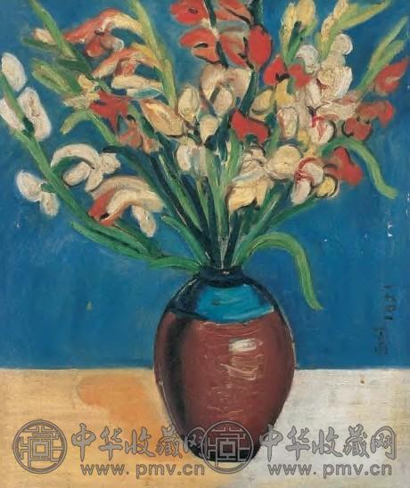 关紫兰 1941年 花样年华 油画(连框)