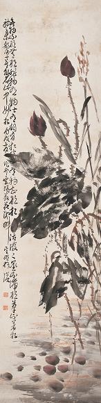 柯璜 荷香万里 立轴 设色纸本