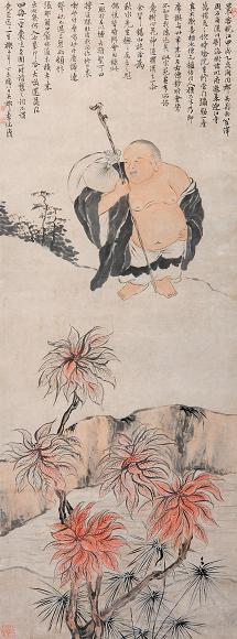 李瑶 人物 立轴 设色纸本