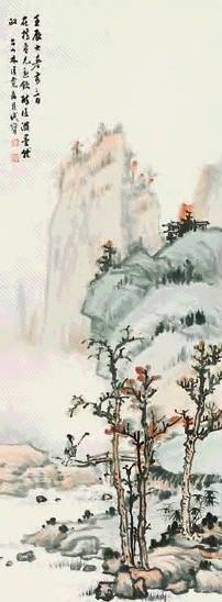林清霓 山水 镜心 纸本