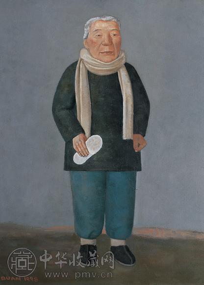 段建伟 1998年作 母亲 布面 油画