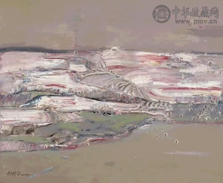 白羽平 2002年 风景 布面油画