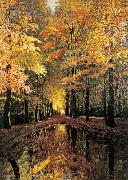 王路 2001年作 秋的礼赞 布面