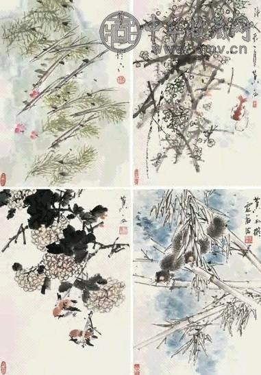 蕉雨 杂画册 册页 十一开 设色纸本