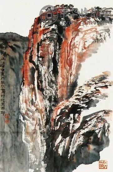 赵振川 山水 镜心 纸本