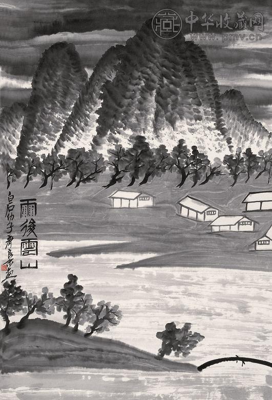 齐良末 雨后云山 立轴 水墨纸本