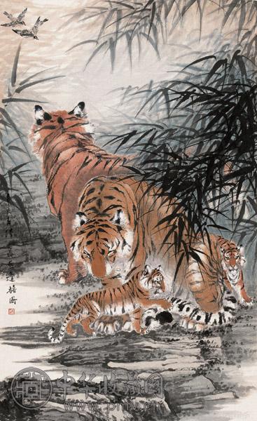 陆元鼎 辛亥(1971年)作 逢喜图 镜心 设色纸本