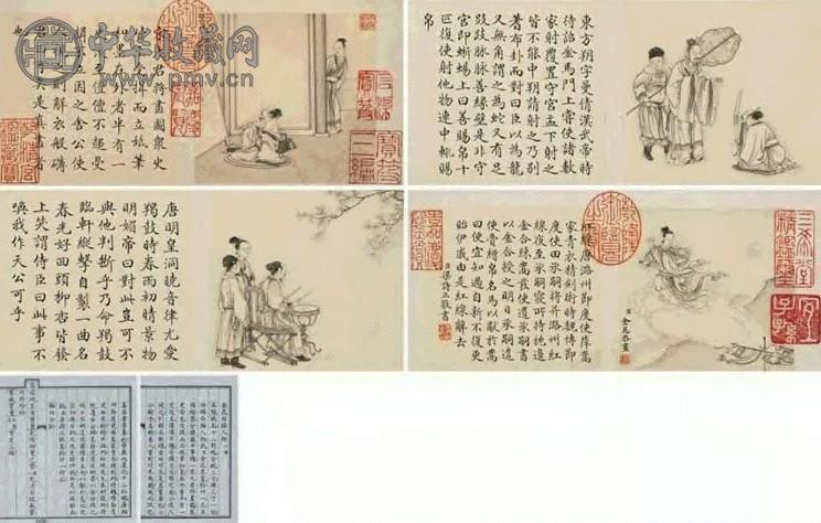 金昆 白描人物