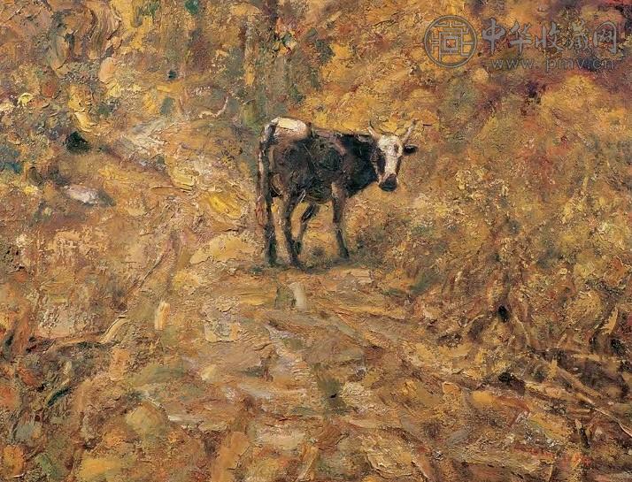 程丛林 1994年作 山间小路 油画画面