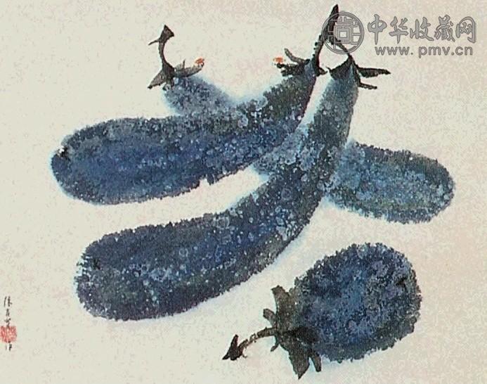 陈其宽 1960年 茄 立轴 设色纸本