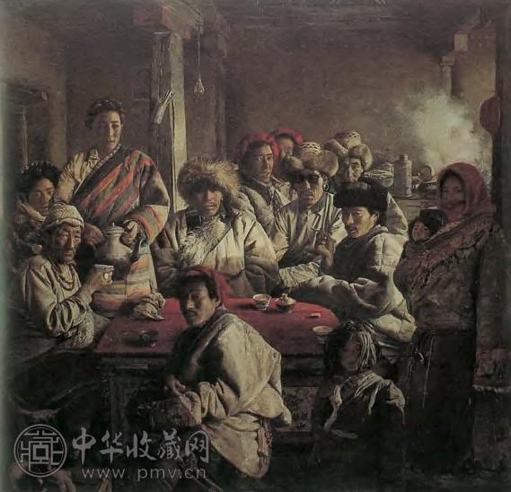 徐唯辛 1994年 酥油茶馆 布面