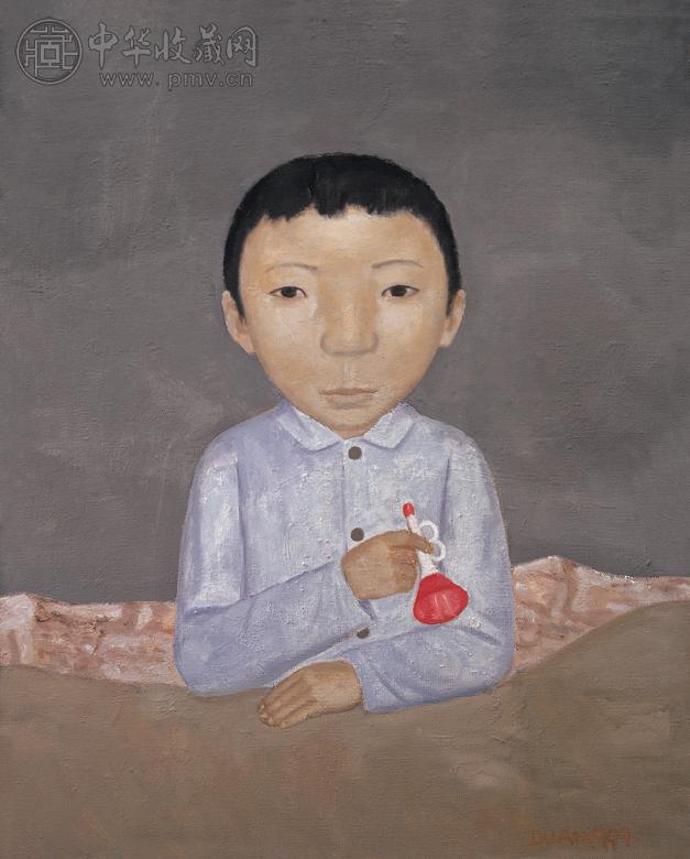 段建伟 1999年作 小喇叭 布面 油画