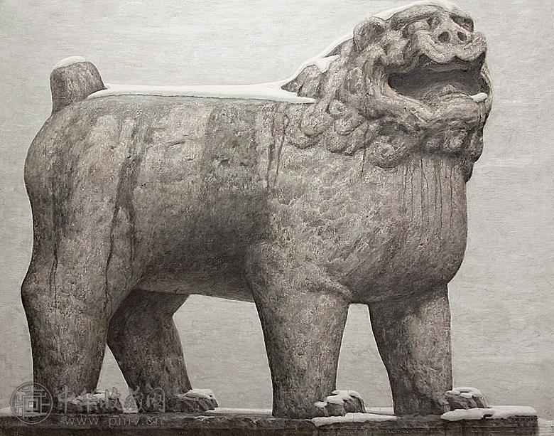 王刚 张淮军 醒 布面油画