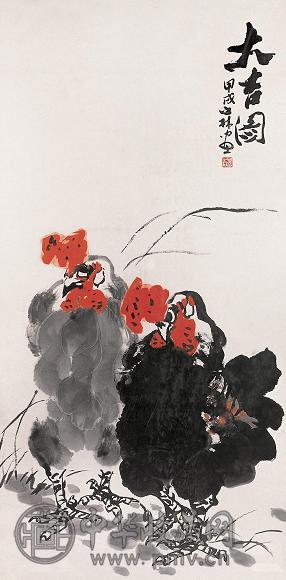 周之林 1994年作 大吉图 镜心 设色纸本