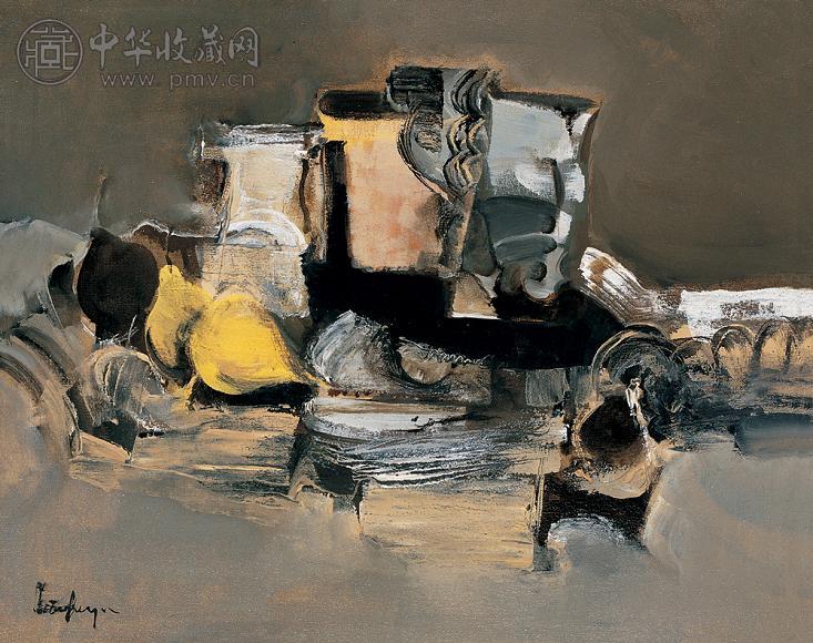 俞晓夫 2003年作 静物 布面油画