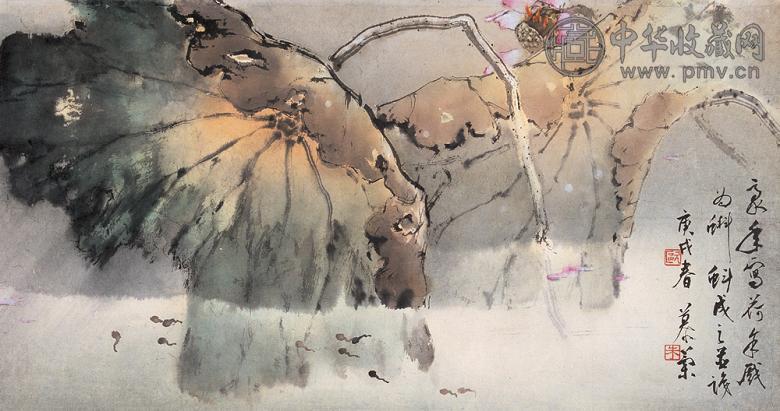 欧豪年 朱慕兰 1970年作 荷花 镜心 设色纸本