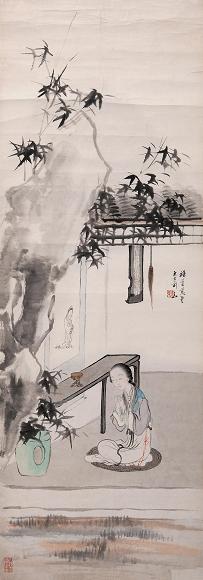 王素 仕女图 镜心 设色纸本